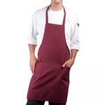 maroon apron