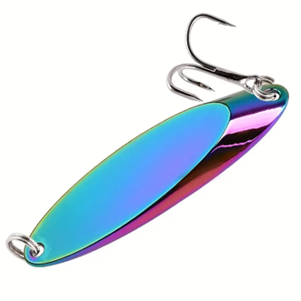 Zinc Alloy Fishing Trout Lures Kit Jig Spoon Lure With Single Hook