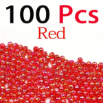 Red Fishing Beads 100pcs