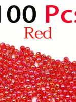 Red Fishing Beads 100pcs