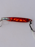 Red Stripe Silver Pencil